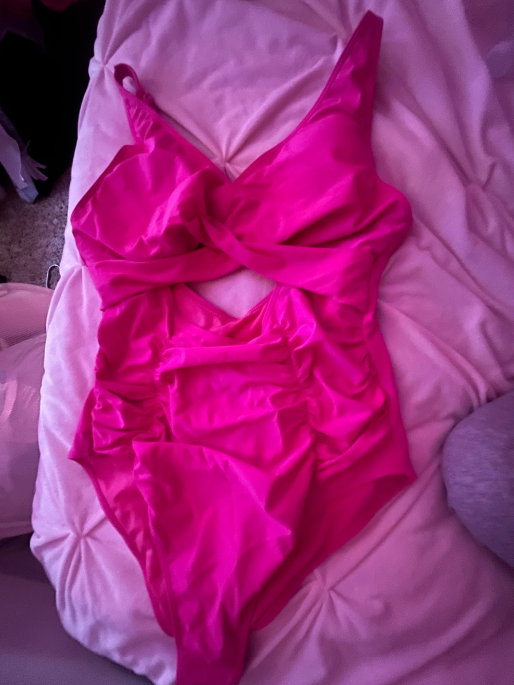 Victoria's Secret Hot Pink One-Piece Swimsuit